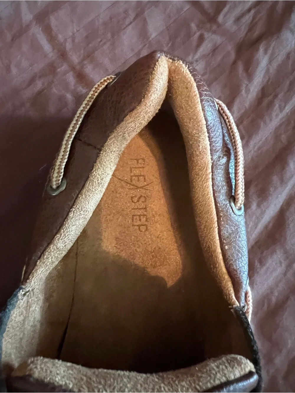 Benjamin Walk Brown Leather Boat Shoes with Tan Soles